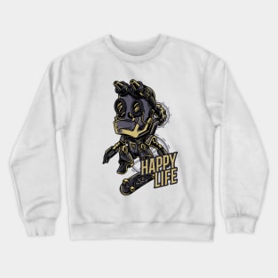 Steampunk Robot Crewneck Sweatshirt